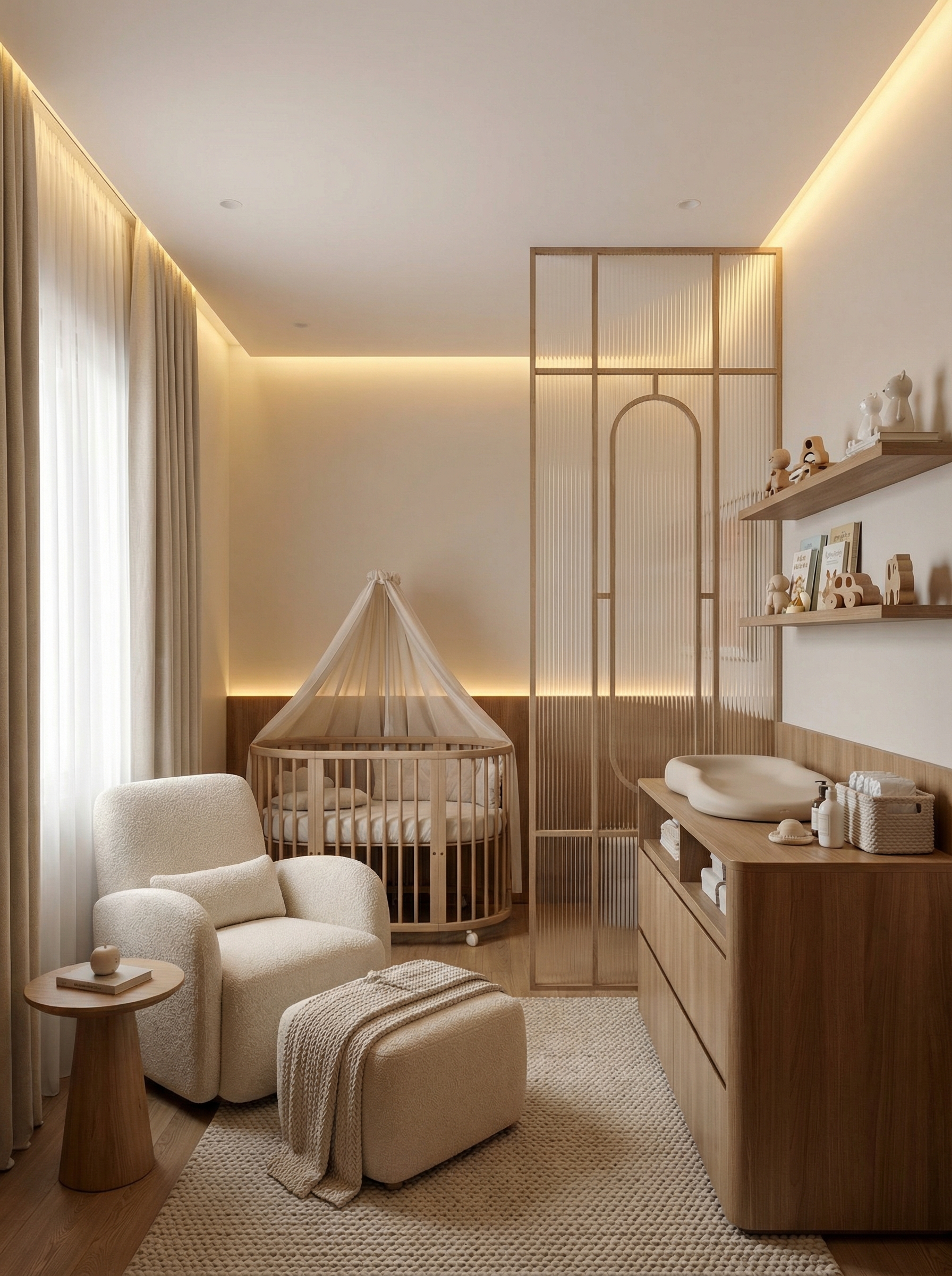 Дизайн детской в стиле Минимализм — фото интерьера от нейросети RoomGPT