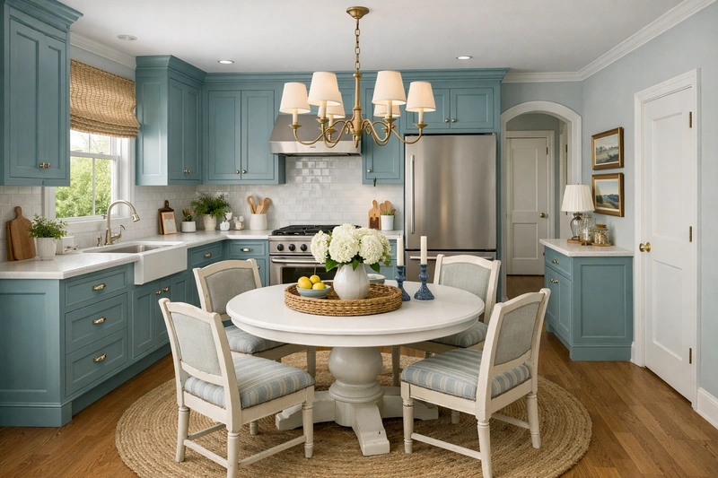 Дизайн кухни в стиле Классика — фото интерьера от нейросети RoomGPT