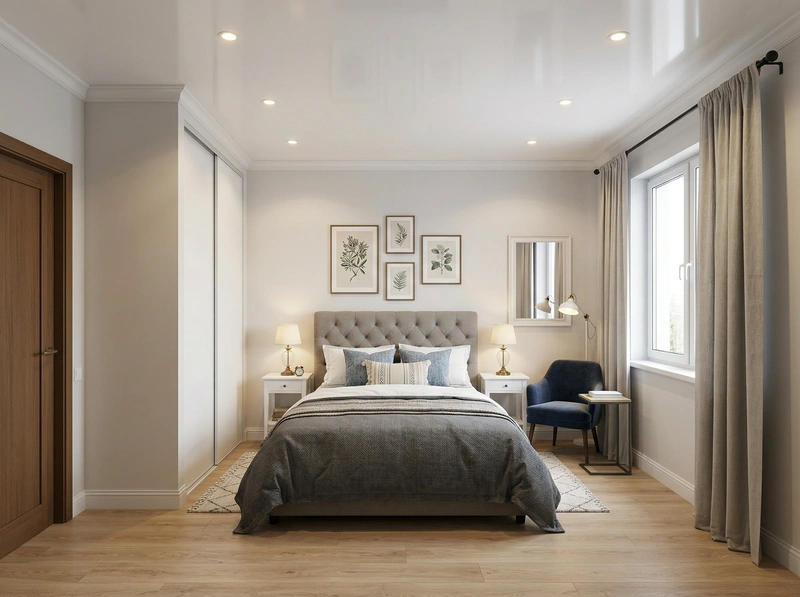 Дизайн интерьера в стиле Классика — Спальня от нейросети RoomGPT