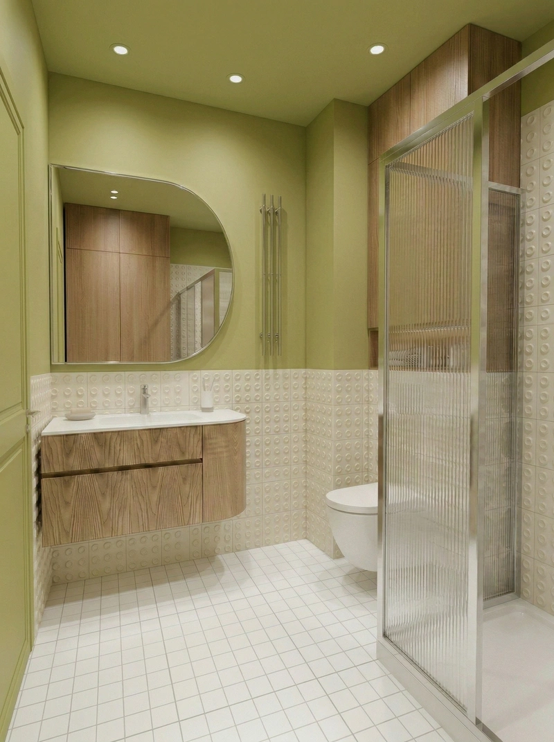 Дизайн ванной в стиле Без стиля — фото интерьера от нейросети RoomGPT