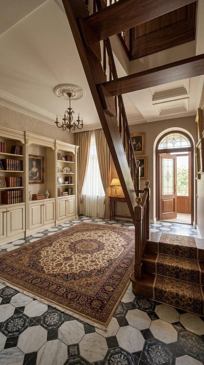 Дизайн интерьера в стиле Классика — Гостиная от нейросети RoomGPT