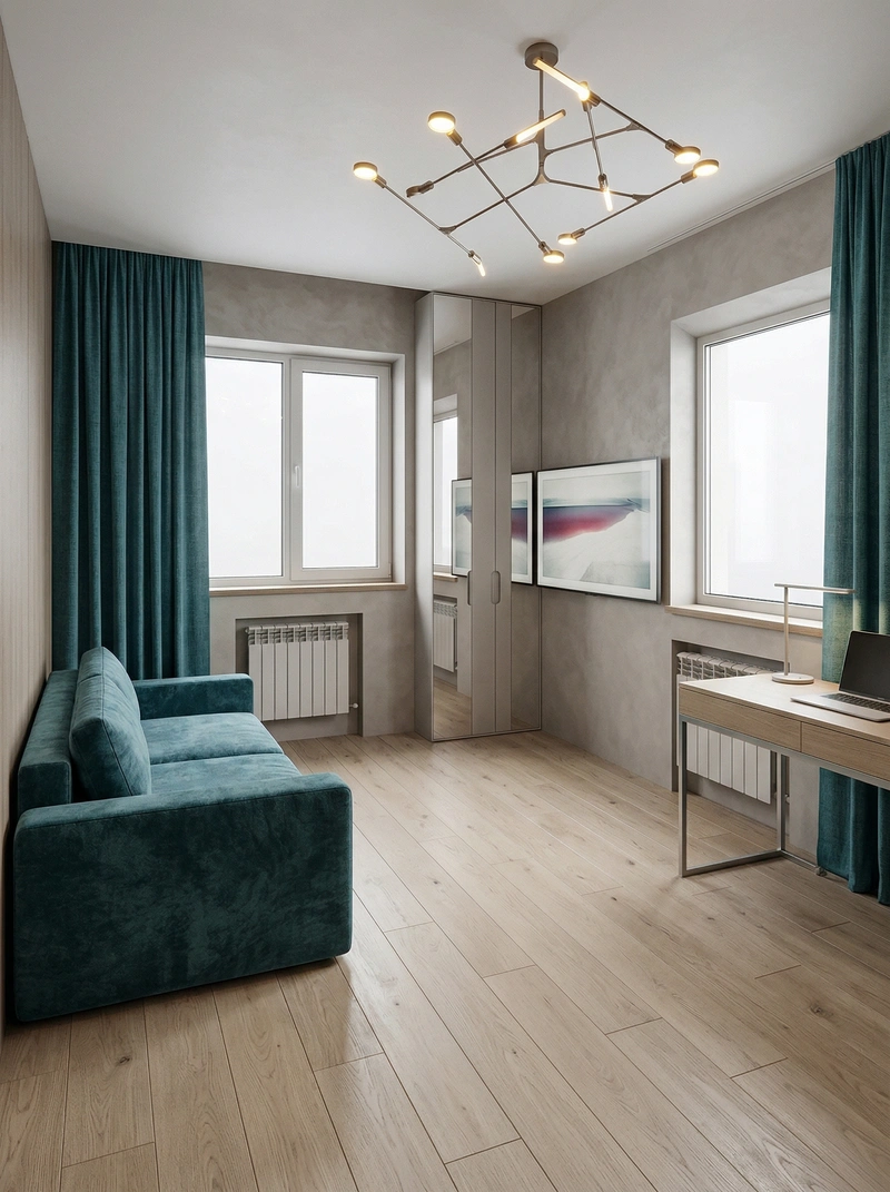 Дизайн спальни в стиле Минимализм — фото интерьера от нейросети RoomGPT