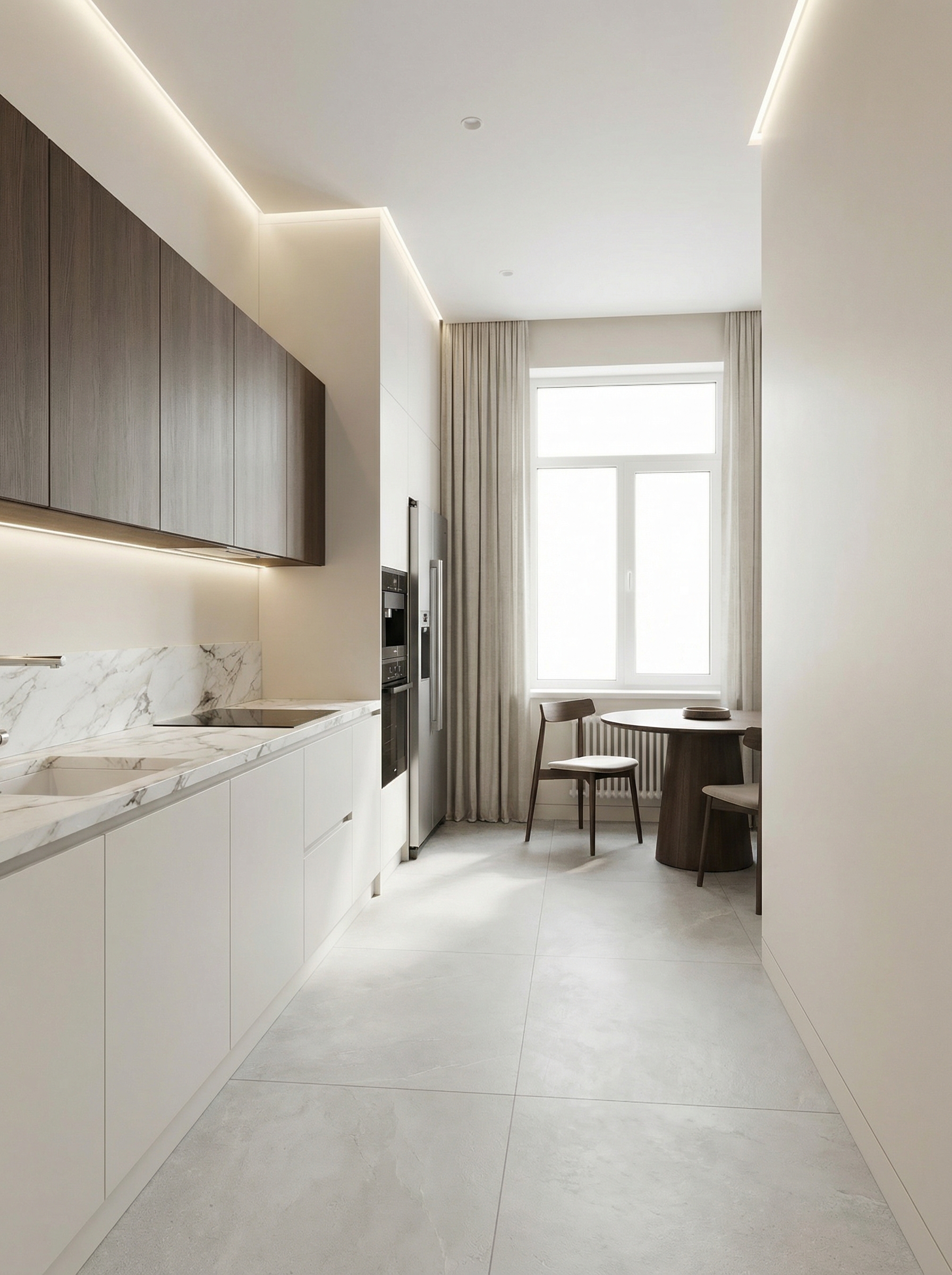 Дизайн кухни в стиле Минимализм — фото интерьера от нейросети RoomGPT