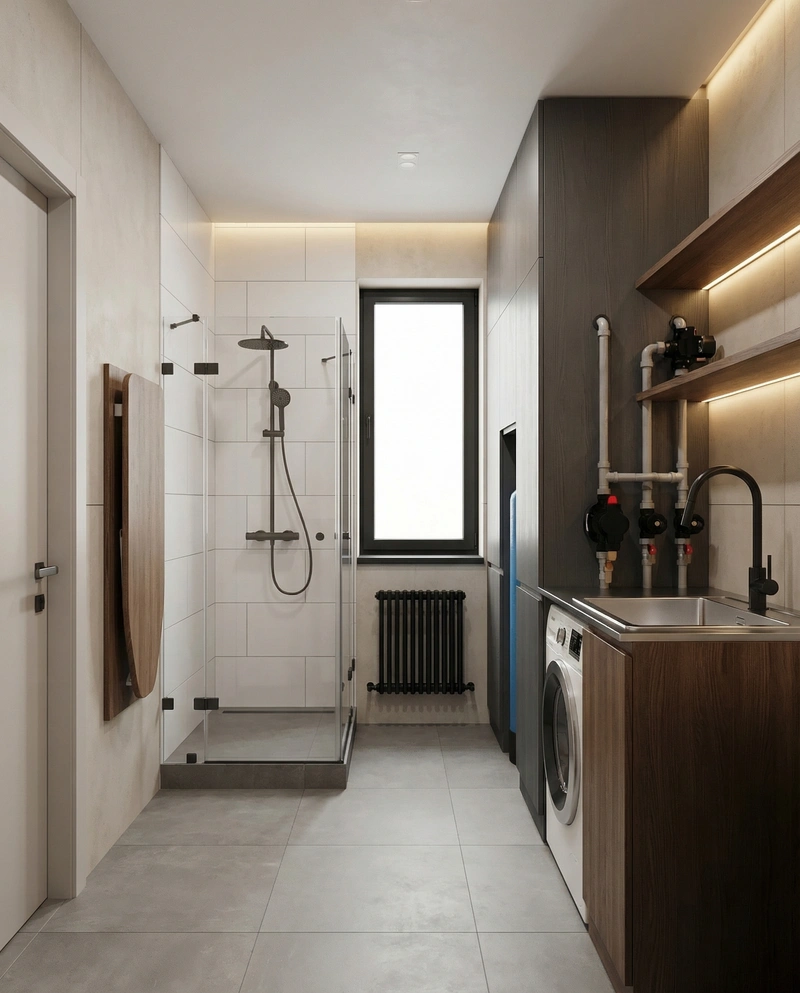 Дизайн интерьера в стиле Минимализм — Прихожая от нейросети RoomGPT