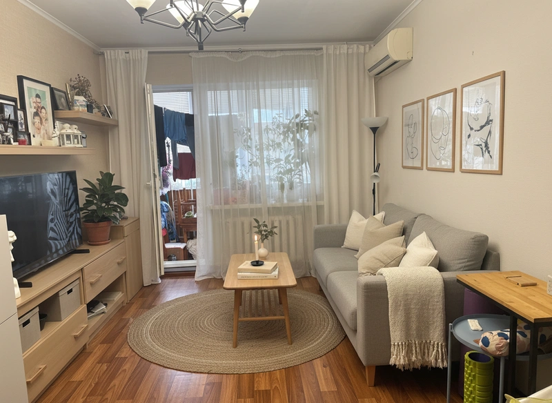 Дизайн интерьера в стиле Хюгге — Гостиная от нейросети RoomGPT