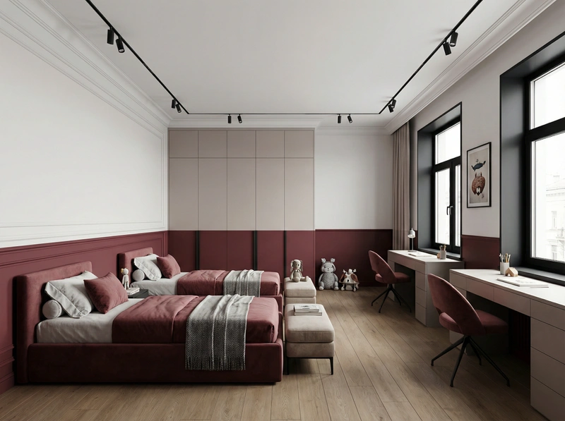 Дизайн интерьера в стиле Контемпорари — Детская от нейросети RoomGPT