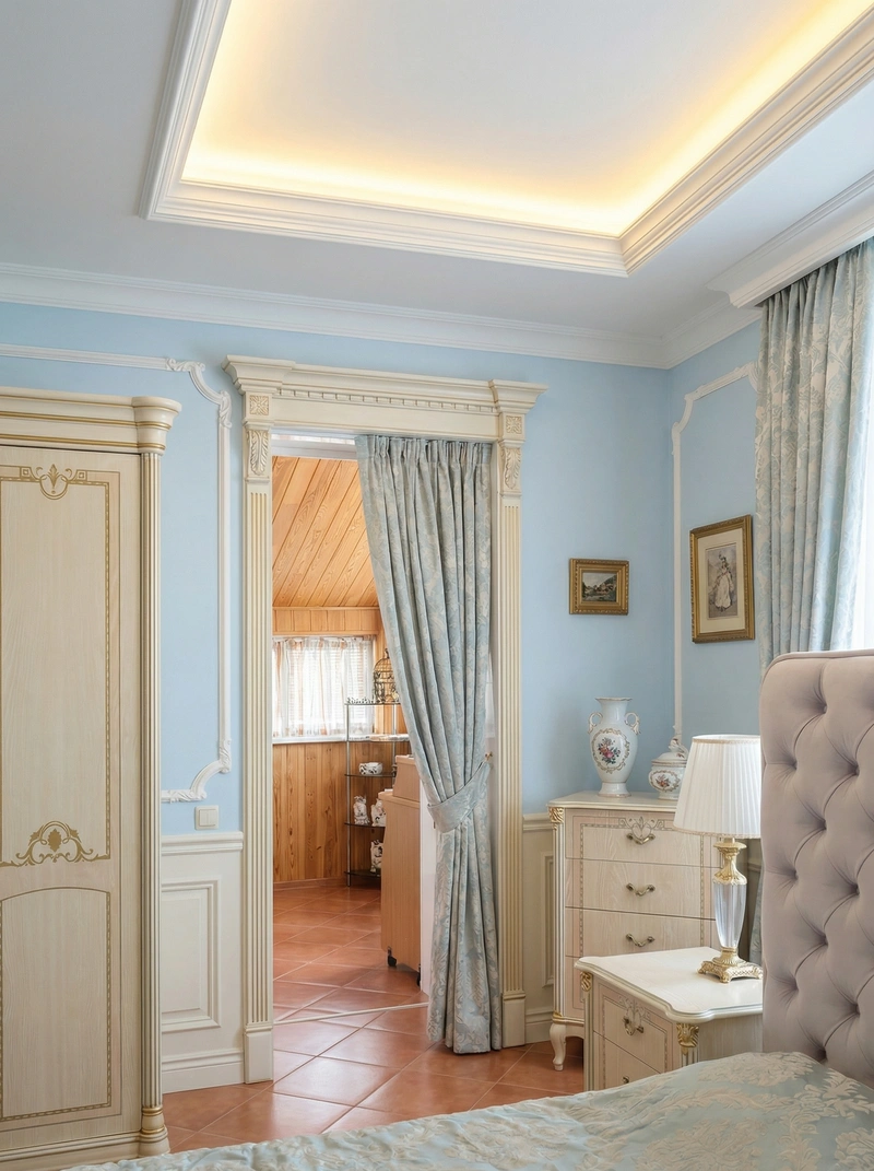 Дизайн интерьера в стиле Классика — Спальня от нейросети RoomGPT