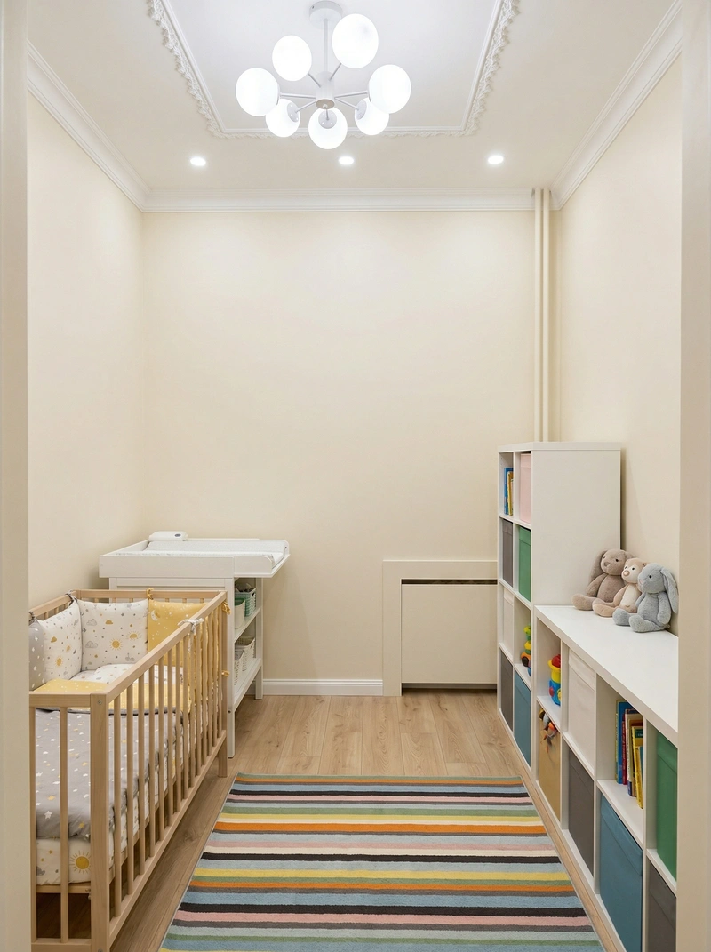 Дизайн детской в стиле Без стиля — фото интерьера от нейросети RoomGPT