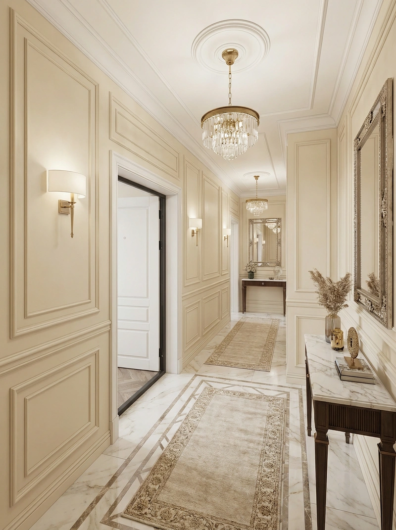 Дизайн интерьера в стиле Классика — Прихожая от нейросети RoomGPT
