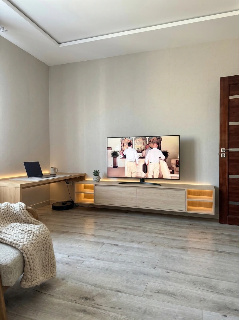 Дизайн интерьера в стиле Хюгге — Гостиная от нейросети RoomGPT