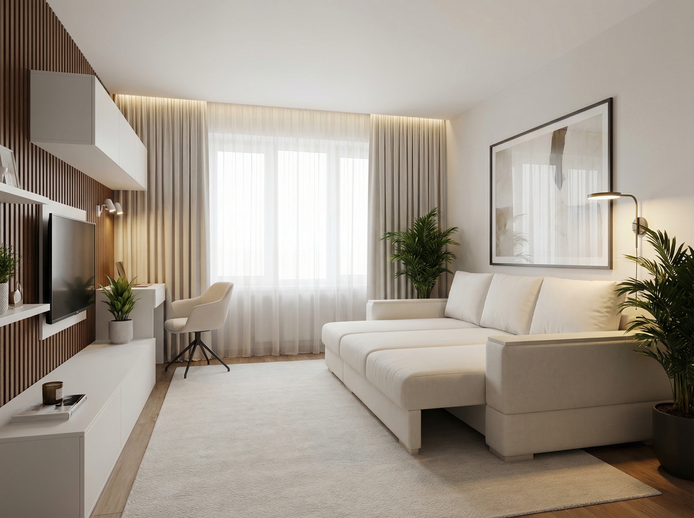 Дизайн спальни в стиле Минимализм — фото интерьера от нейросети RoomGPT