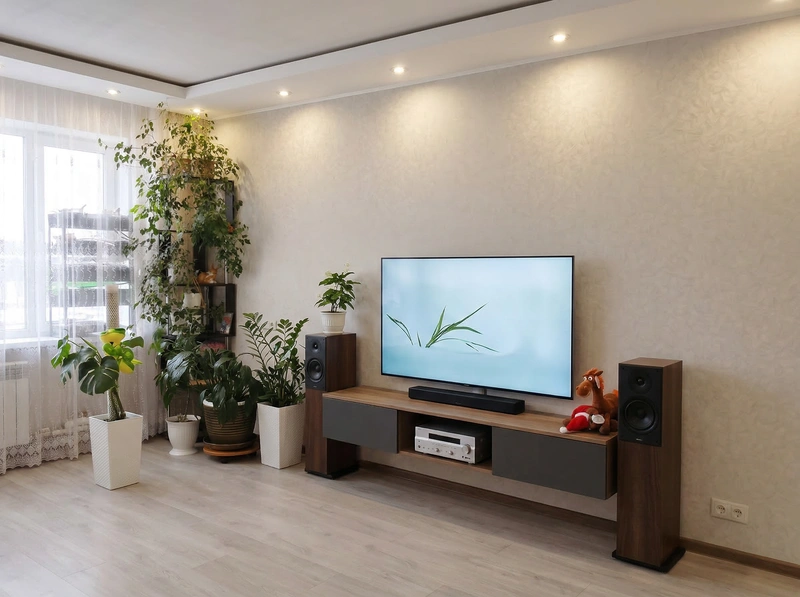 Дизайн интерьера в стиле Минимализм — Гостиная от нейросети RoomGPT