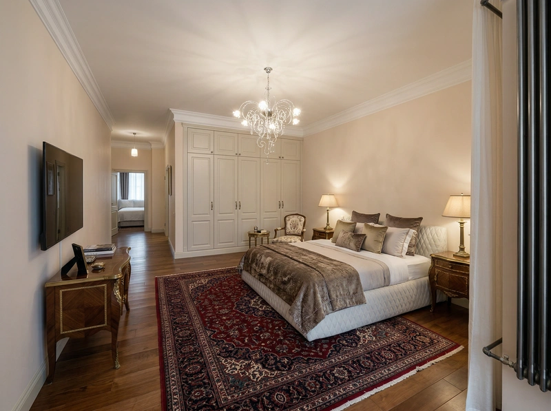 Дизайн интерьера в стиле Классика — Спальня от нейросети RoomGPT