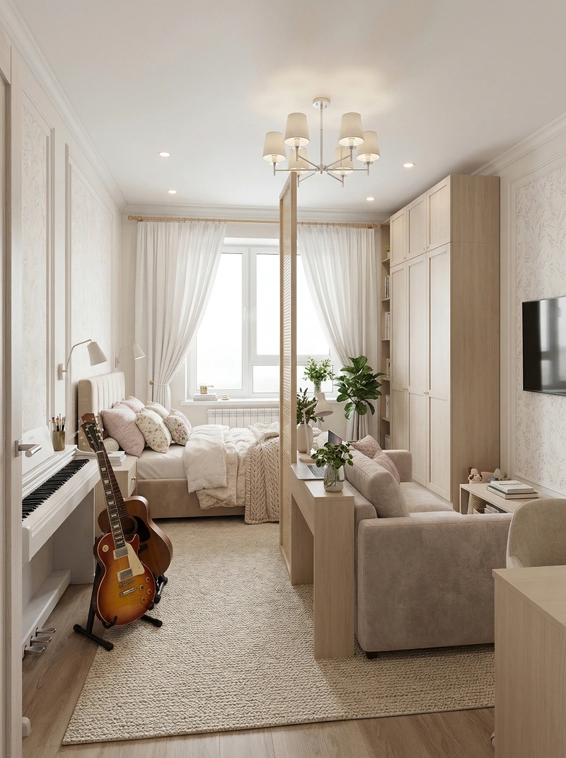 Дизайн детской в стиле Хюгге — фото интерьера от нейросети RoomGPT