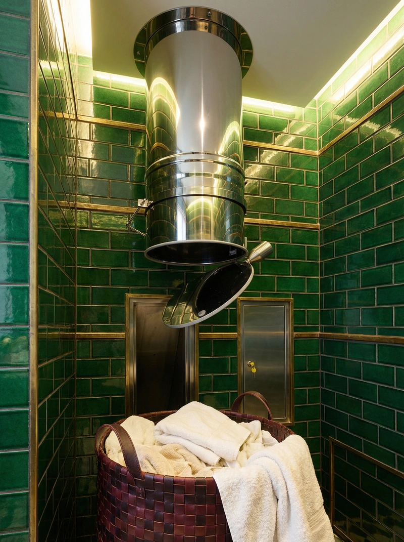 Дизайн ванной в стиле Британский — фото интерьера от нейросети RoomGPT