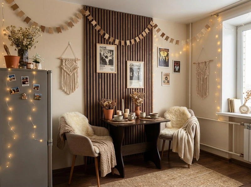 Дизайн интерьера в стиле Хюгге — Кухня от нейросети RoomGPT