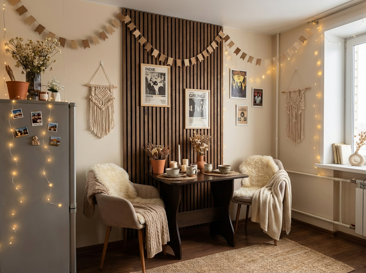 Дизайн кухни в стиле Хюгге — фото интерьера от нейросети RoomGPT