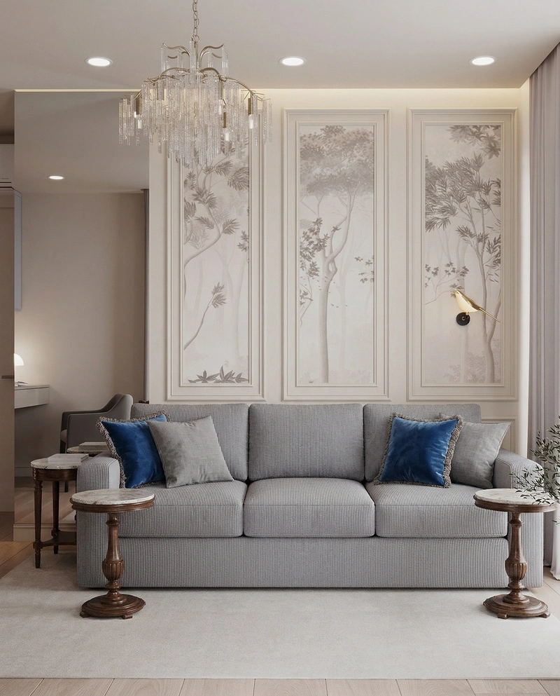 Дизайн интерьера в стиле Классика — Кабинет от нейросети RoomGPT