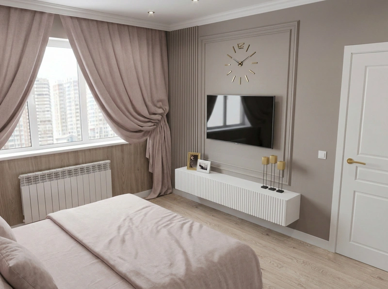 Дизайн спальни в стиле Минимализм — фото интерьера от нейросети RoomGPT