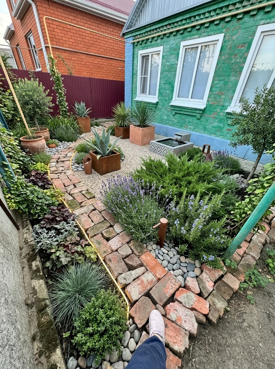 Дизайн участка в стиле Средиземноморский — фото участка от нейросети RoomGPT