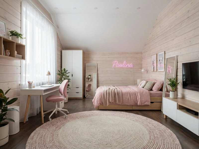 Дизайн интерьера в стиле Сканди — Детская от нейросети RoomGPT