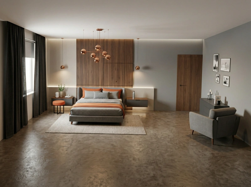 Дизайн спальни в стиле Минимализм — фото интерьера от нейросети RoomGPT