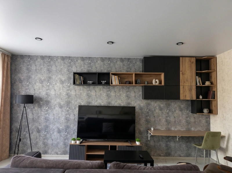 Дизайн гостиной в стиле Лофт — фото интерьера от нейросети RoomGPT