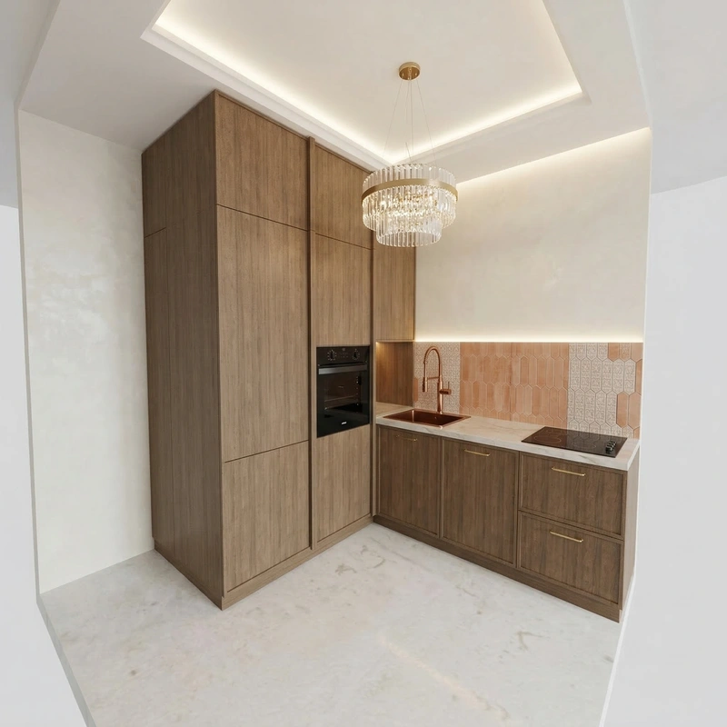 Дизайн кухни в стиле Неоклассика — фото интерьера от нейросети RoomGPT