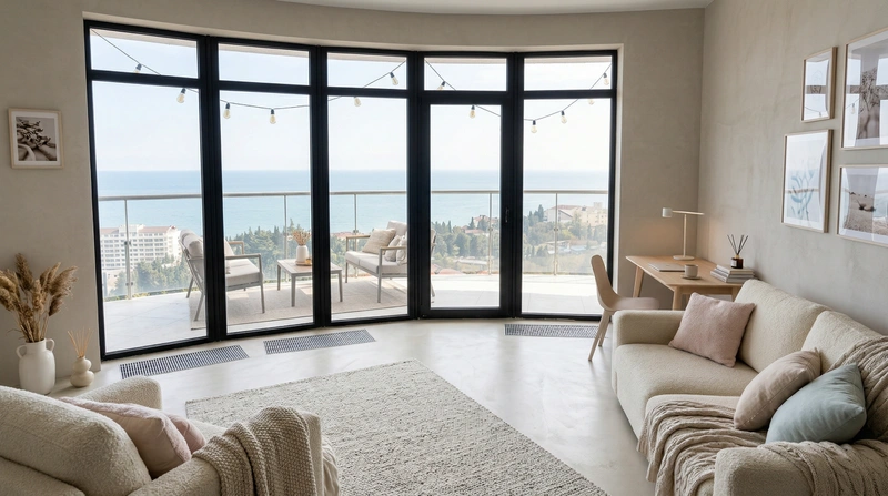 Дизайн гостиной в стиле Хюгге — фото интерьера от нейросети RoomGPT