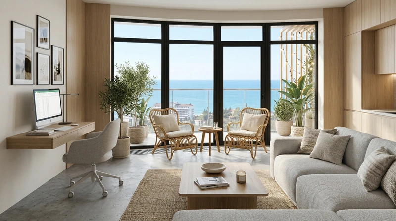 Дизайн гостиной в стиле Сканди — фото интерьера от нейросети RoomGPT