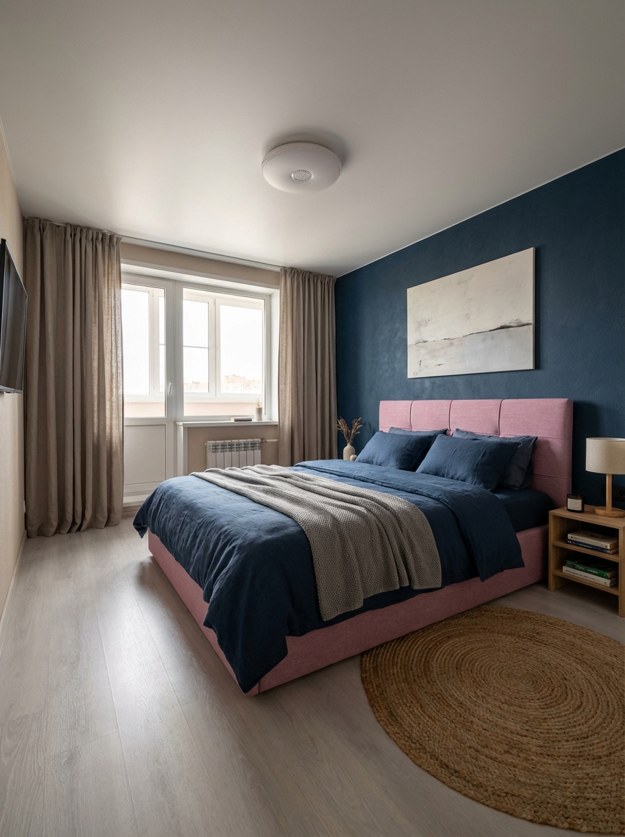 Дизайн спальни в стиле Минимализм — фото интерьера от нейросети RoomGPT