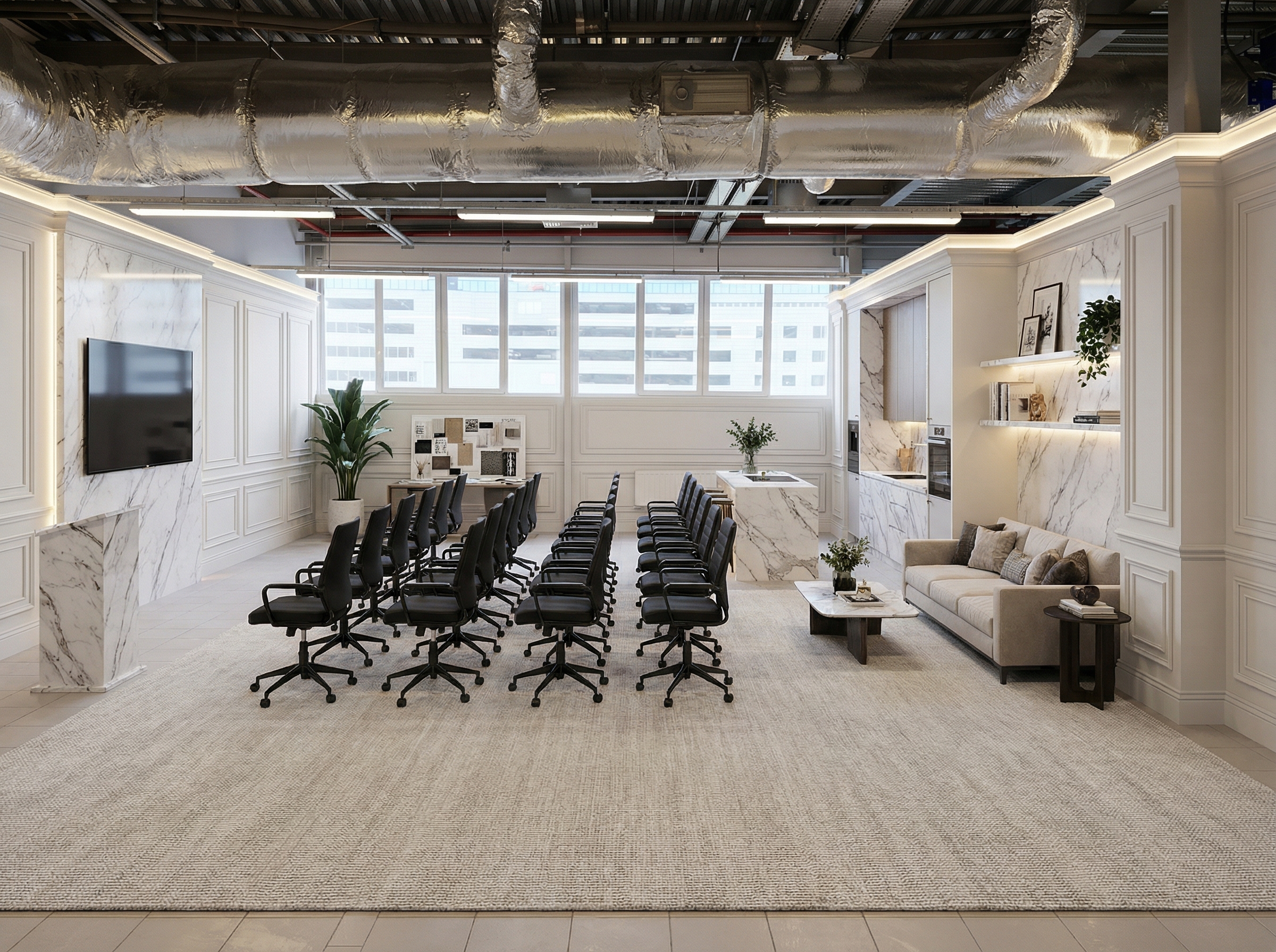 Дизайн гостиной в стиле Классика — фото интерьера от нейросети RoomGPT