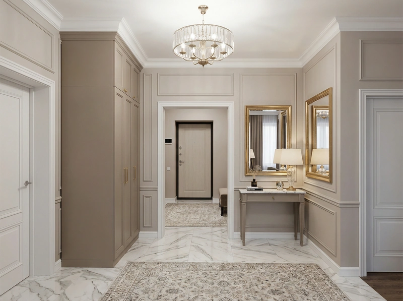 Дизайн интерьера в стиле Классика — Прихожая от нейросети RoomGPT