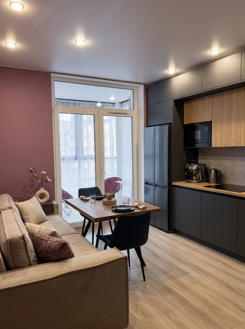 Дизайн кухни в стиле Минимализм — фото интерьера от нейросети RoomGPT