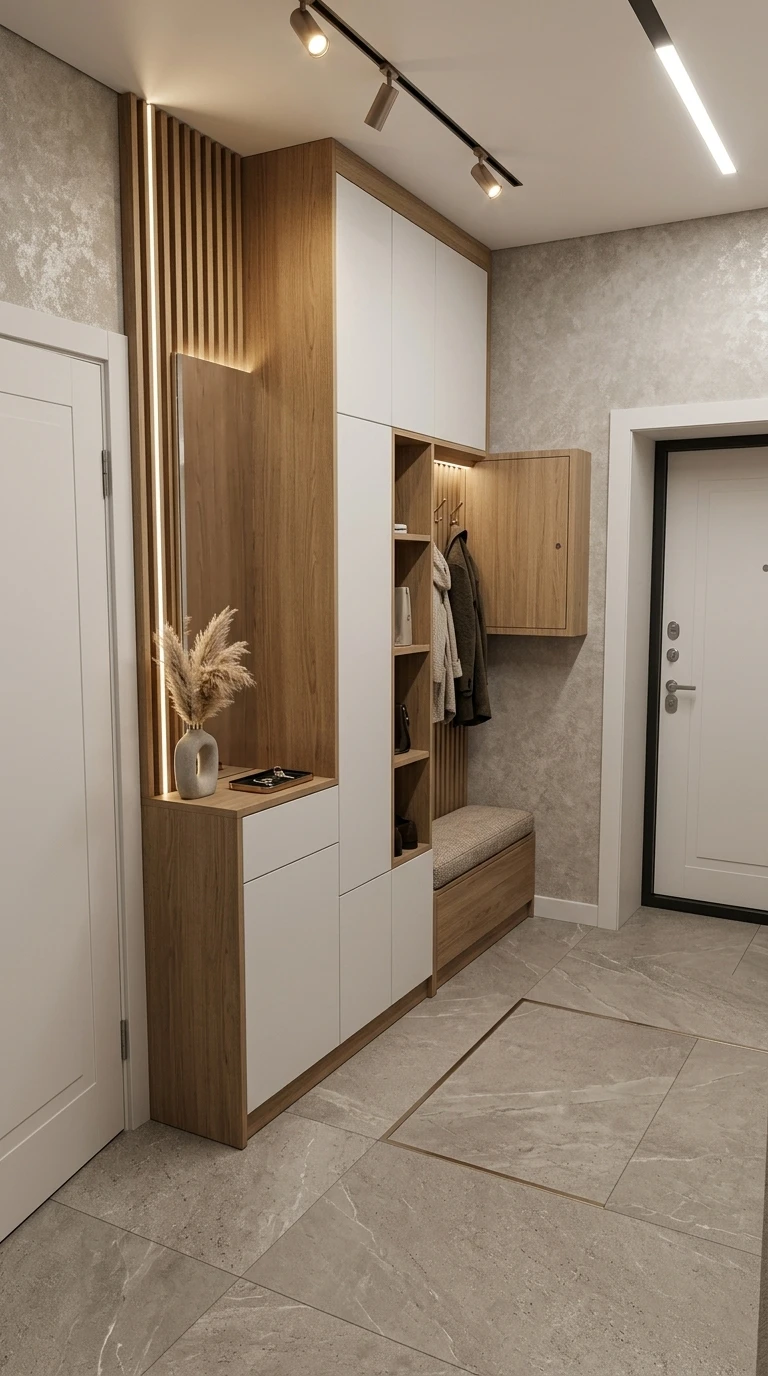 Дизайн прихожей в стиле Контемпорари — фото интерьера от нейросети RoomGPT
