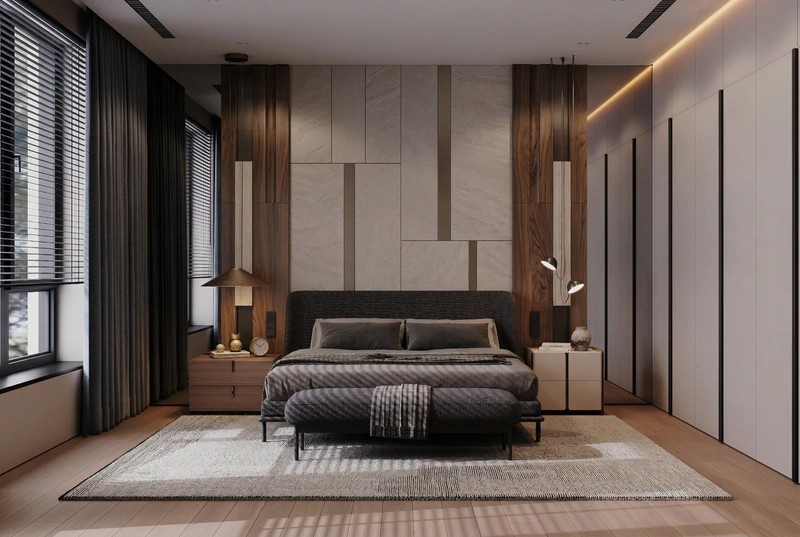 Дизайн спальни в стиле Минимализм — фото интерьера от нейросети RoomGPT