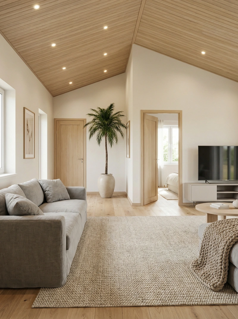 Дизайн интерьера в стиле Сканди — Гостиная от нейросети RoomGPT