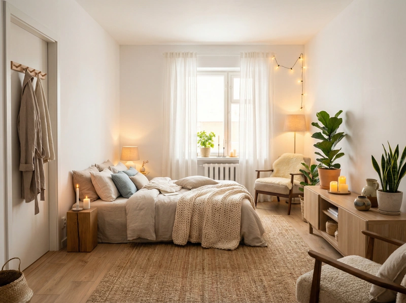 Дизайн интерьера в стиле Хюгге — Гостиная от нейросети RoomGPT