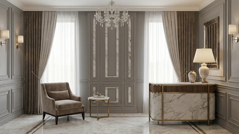 Дизайн интерьера в стиле Классика — Прихожая от нейросети RoomGPT