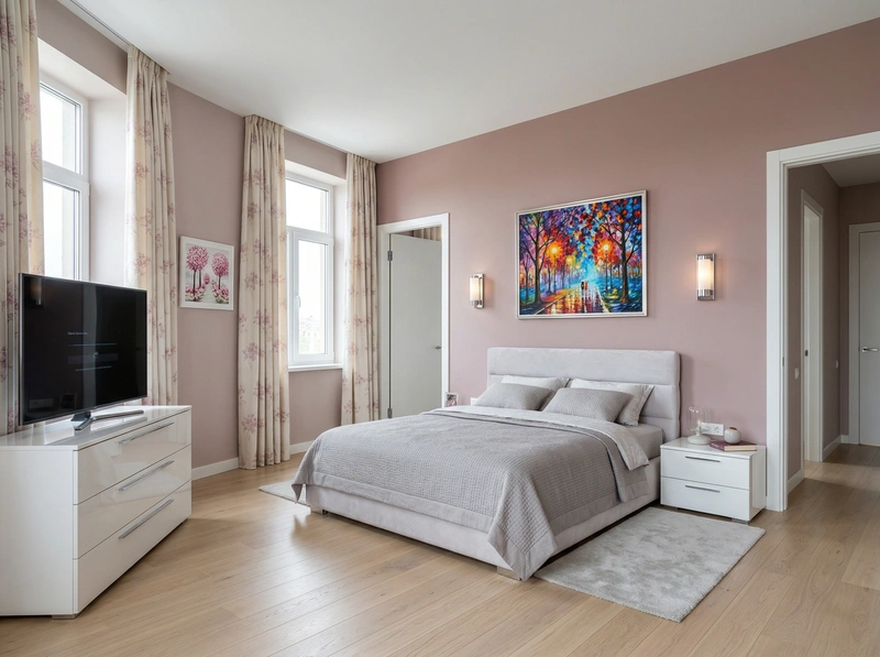 Дизайн спальни в стиле Минимализм — фото интерьера от нейросети RoomGPT