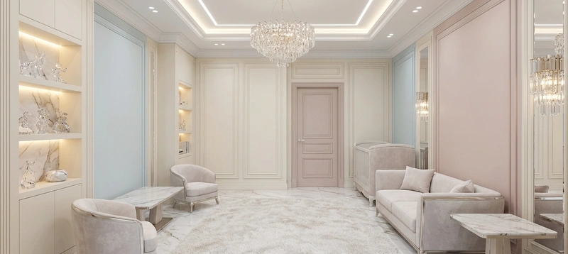 Дизайн детской в стиле Классика — фото интерьера от нейросети RoomGPT