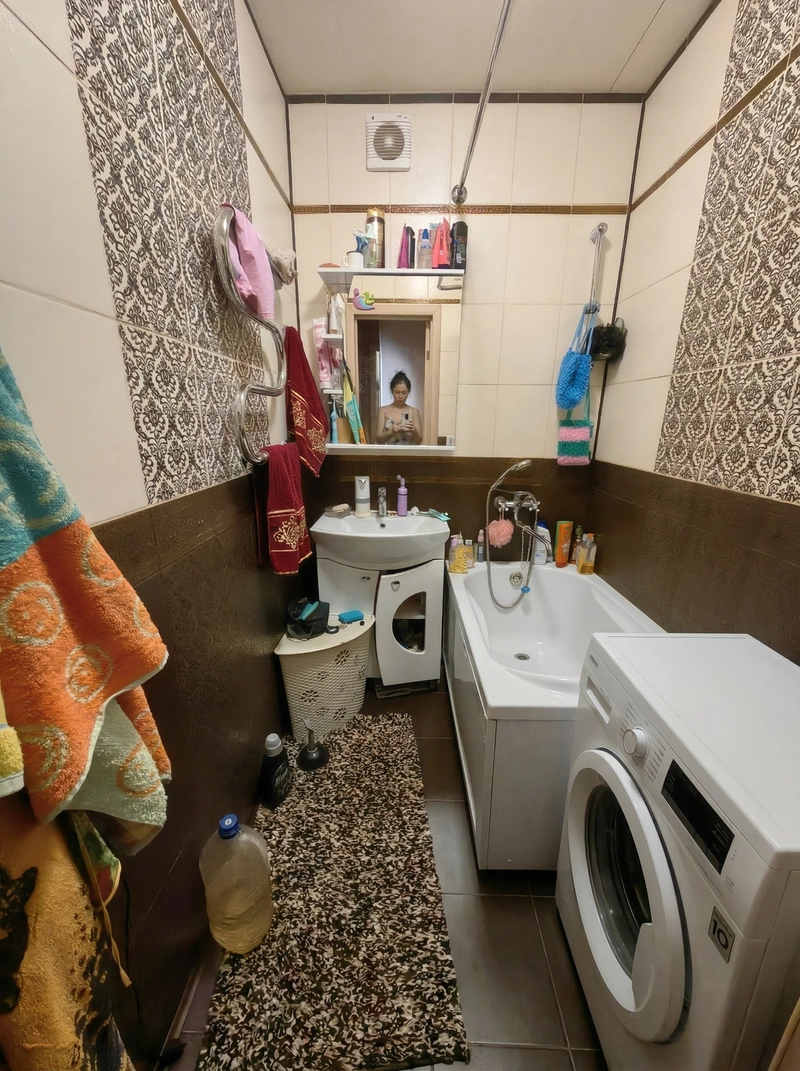 Дизайн ванной в стиле Без стиля — фото интерьера от нейросети RoomGPT