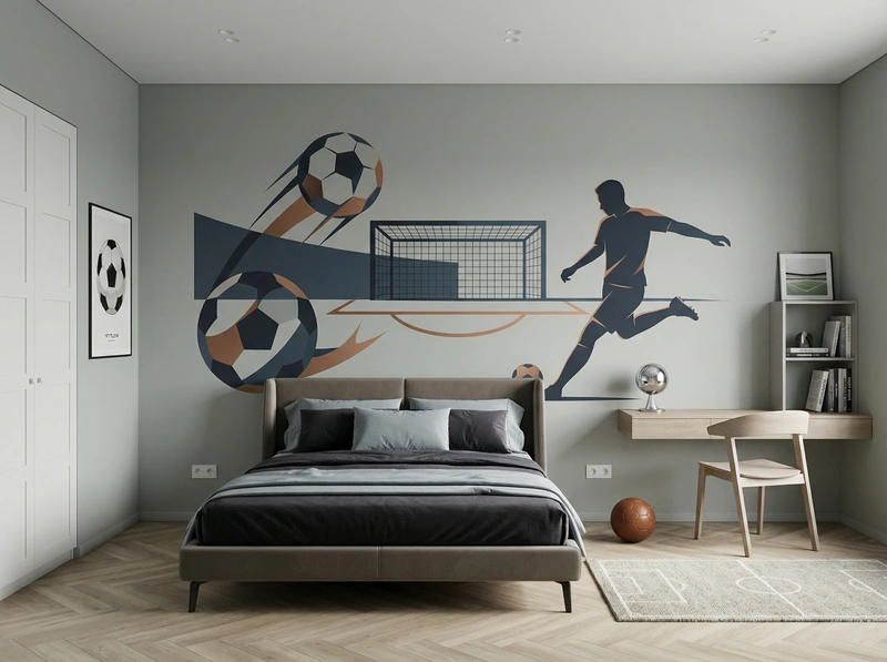 Дизайн детской в стиле Минимализм — фото интерьера от нейросети RoomGPT