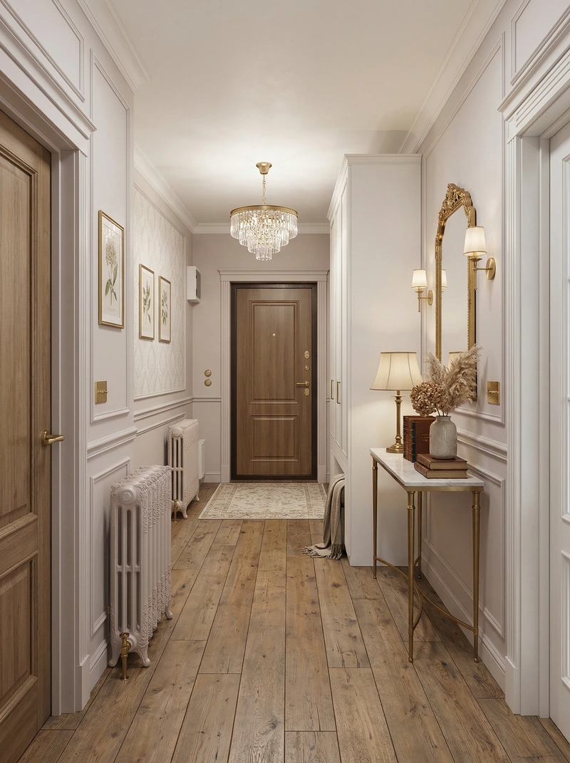 Дизайн интерьера в стиле Неоклассика — Прихожая от нейросети RoomGPT
