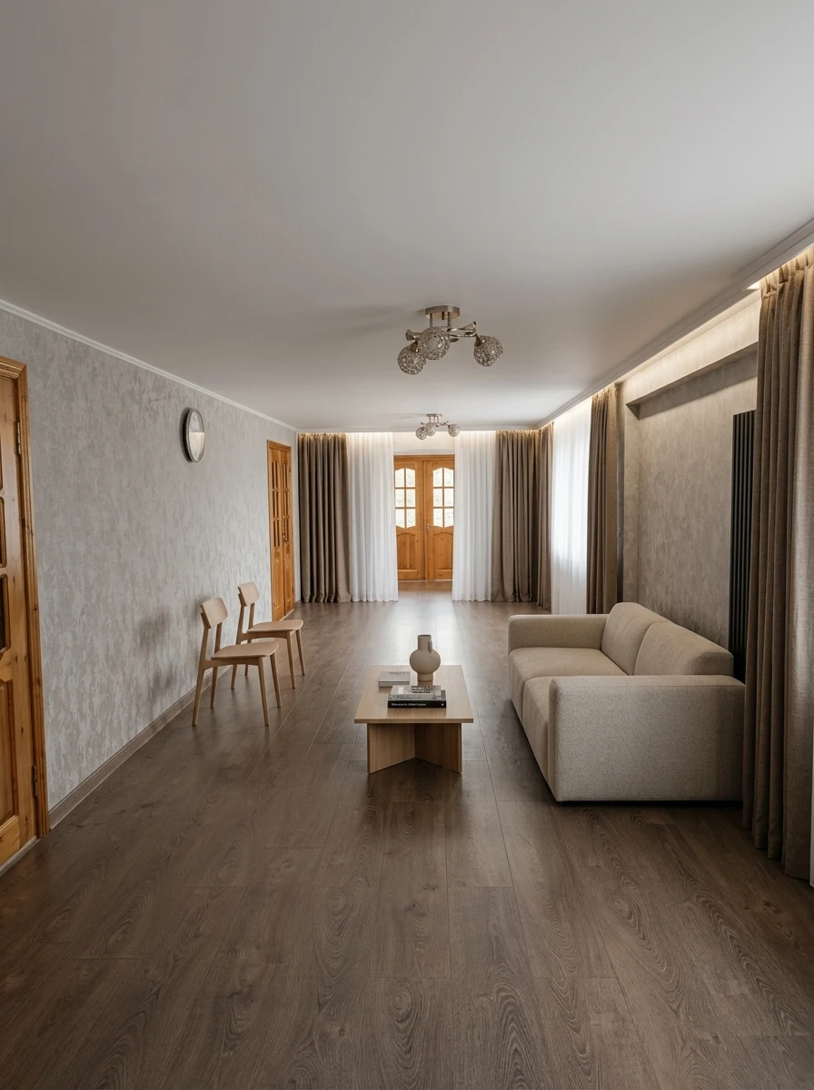 Дизайн гостиной в стиле Минимализм — фото интерьера от нейросети RoomGPT