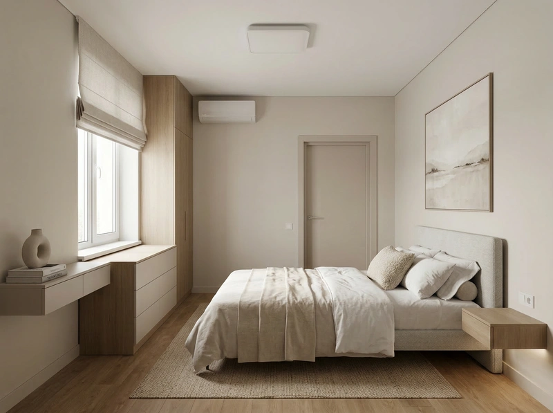 Дизайн интерьера в стиле Минимализм — Гостиная от нейросети RoomGPT