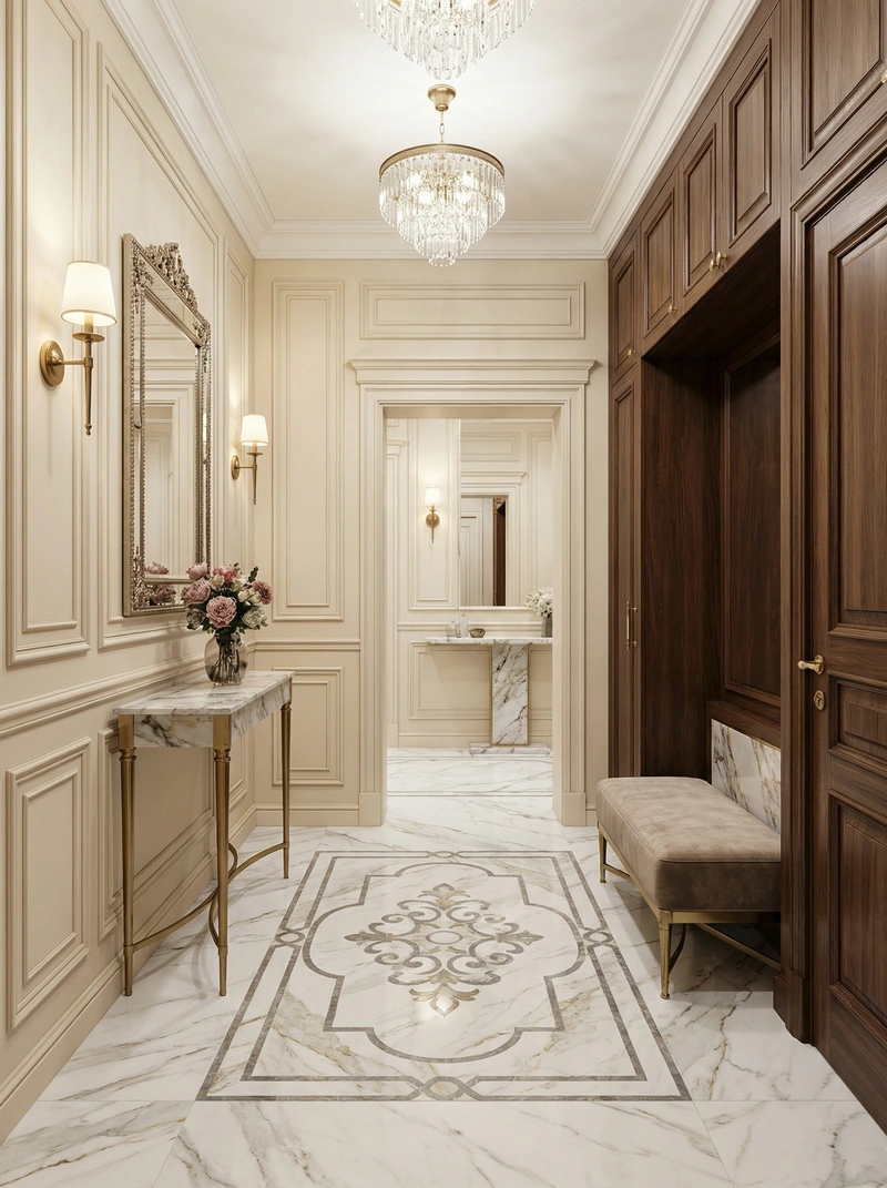 Дизайн интерьера в стиле Классика — Прихожая от нейросети RoomGPT