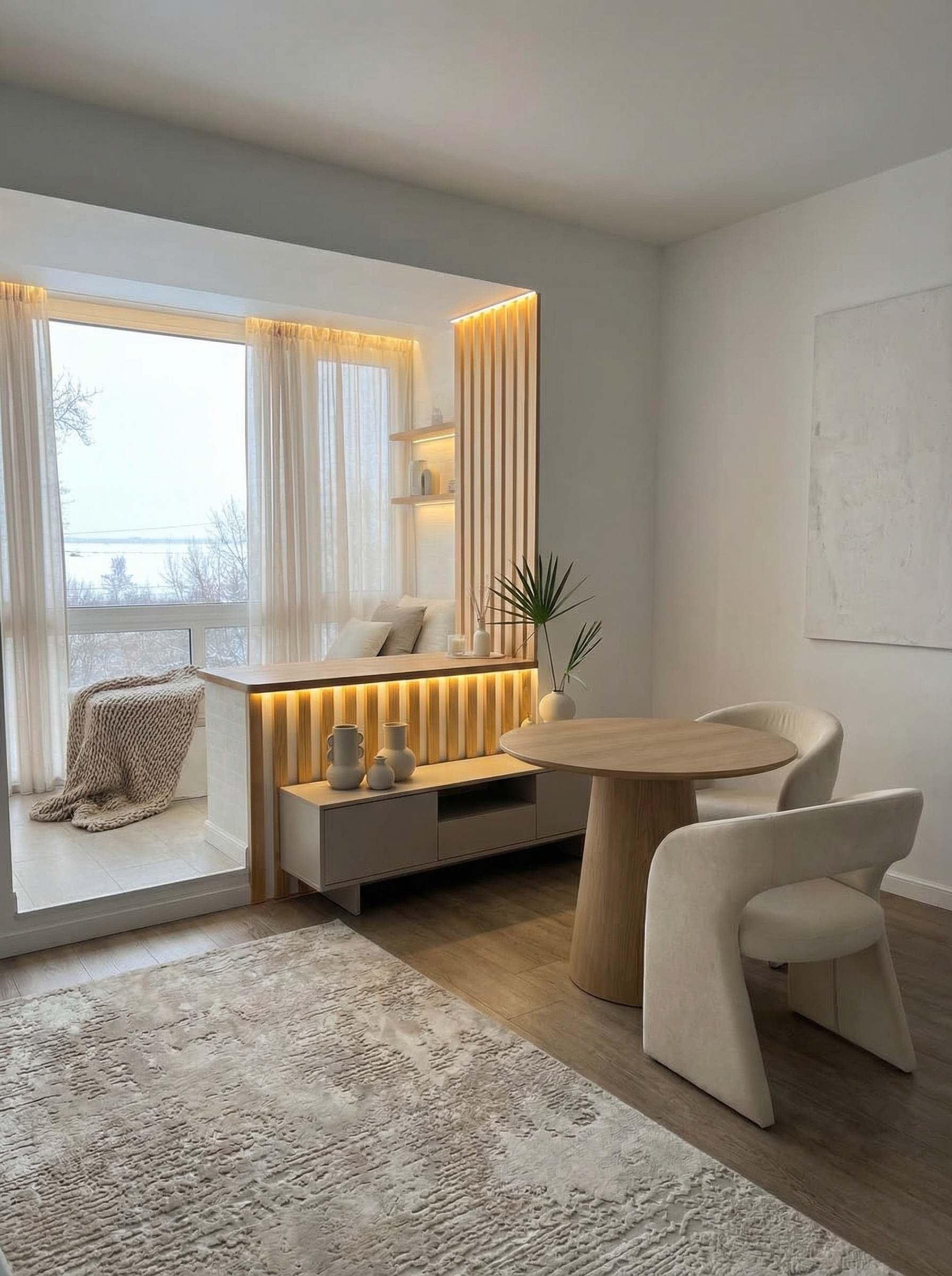 Дизайн гостиной в стиле Минимализм — фото интерьера от нейросети RoomGPT