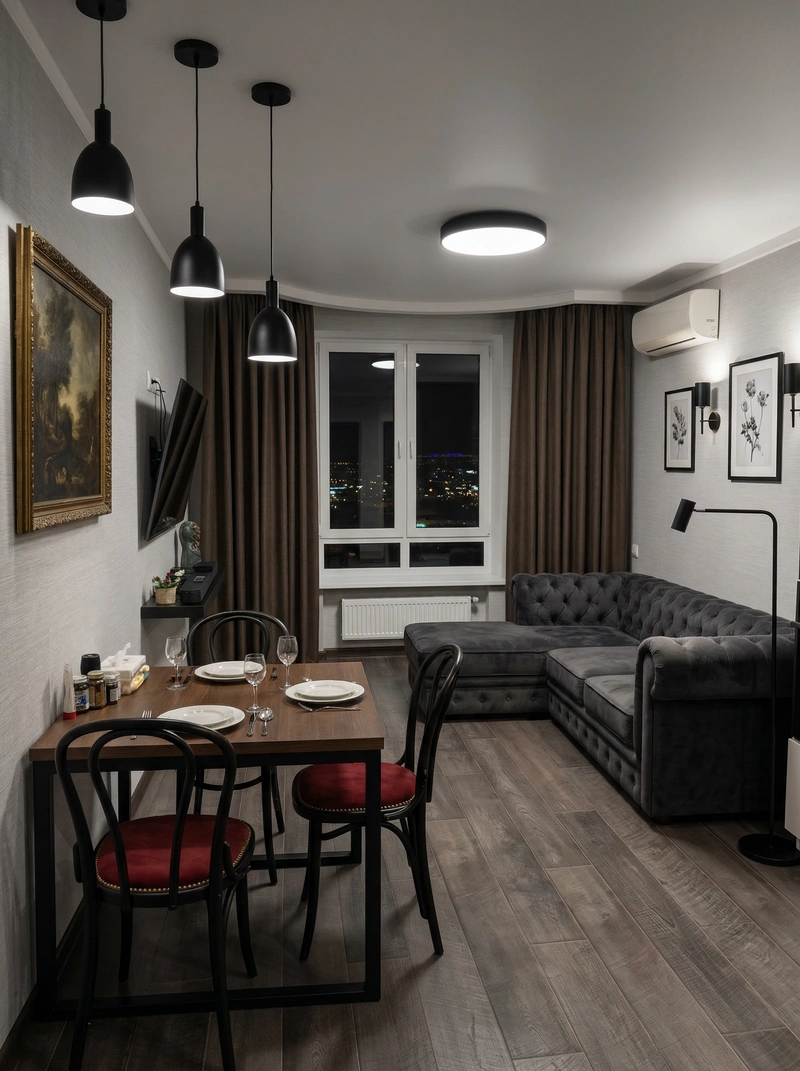 Дизайн интерьера в стиле Классика — Гостиная от нейросети RoomGPT