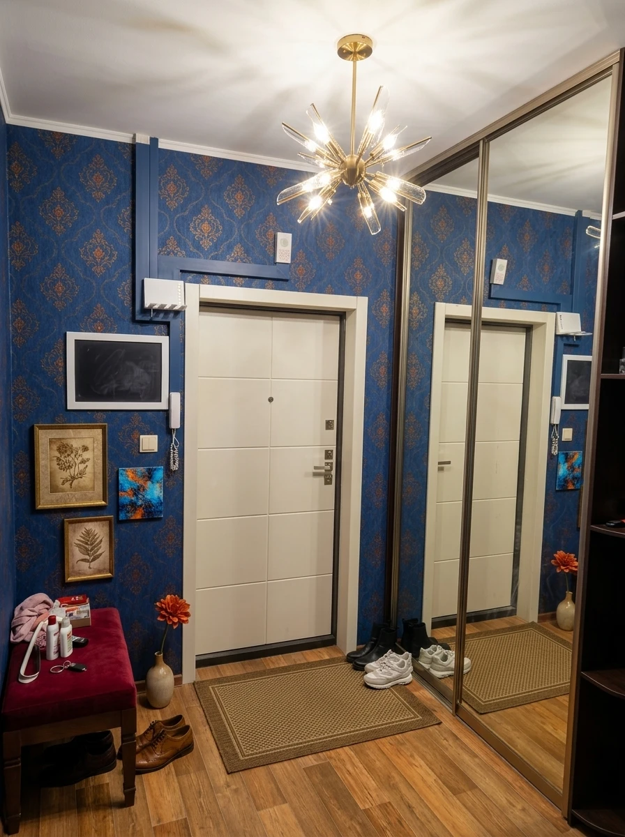 Дизайн прихожей в стиле Британский — фото интерьера от нейросети RoomGPT